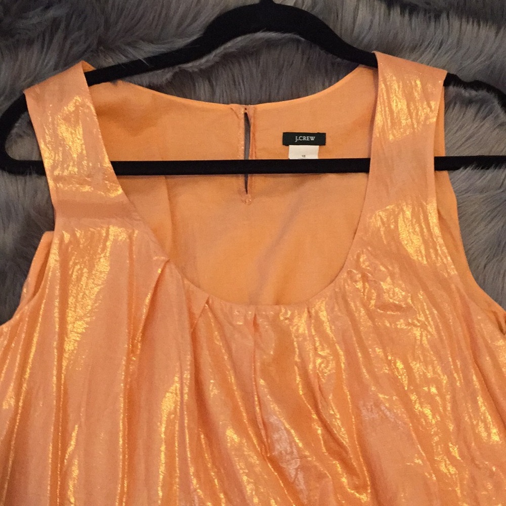 JCREW - women's apricot color glistening top